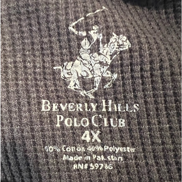 BEVERLY HILLS POLO CLUB men long sleeve thermal shirt /size 4XL - Picture 7 of 7